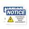 Signmission Electrical Service Main Disconnect Sign With Symbol, 14 in W x Rectangle, Vinyl Decal OS-2PACK-NS-D-1014-L-11694 - alternate 1
